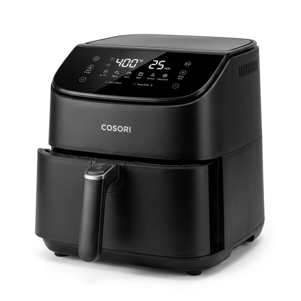 Fritadeira sem Óleo Airfryer Cosori TurboBlaze Chef Edition 6L Preta